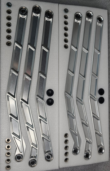 2017 to Current Can-Am X3 Maverick High Clearance Radius Rods in Clear Finish for 72