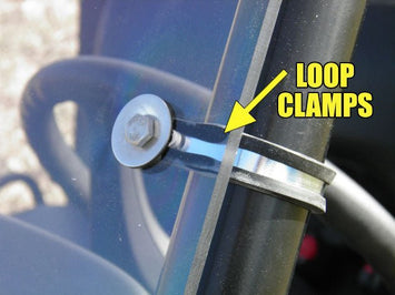 Can-Am Commander - 2 Pc Scratch-Resistant Windshield w- Vent and Clamp Options - 3 Star UTV
