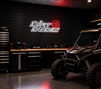 Official Dirt Dudes UTV Logo LED Neon Sign