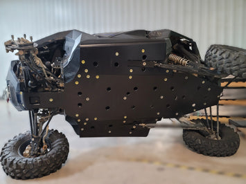 Trail Armor Polaris RZR XP PRO Full Skids with Integrated Sliders or Trimmed for Extreme Kick Out Nerf Sliders 2020 - 2025