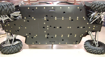 Trail Armor Polaris Polaris 2015 - 2017 RZR 4 900, 2018 RZR S 4 900 and 2019 - 2020 RZR S 4 1000 Full Skids with Slider Nerfs or Trimmed for Polaris Kick Out Steel Rock Sliders