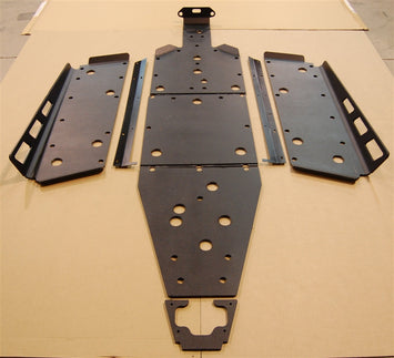 Trail Armor Polaris RZR S 900, RZR S 900 EPS, RZR 900, RZR 900 EPS TRAIL, RZR 900 XC and RZR S 1000 Full Skids with Slider Nerfs or Trimmed for Polaris Kick Out Steel Rock Sliders