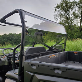 Polaris Ranger 570 (Full Size) 3-Passenger-Lexan Back Panel w- Vent Option - 3 Star UTV