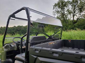 Polaris Ranger 570 (Full Size) 3-Passenger-Lexan Back Panel w- Vent Option - 3 Star UTV