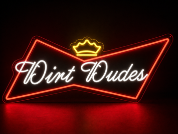 Official Dirt Dudes Budweiser LED Neon Sign