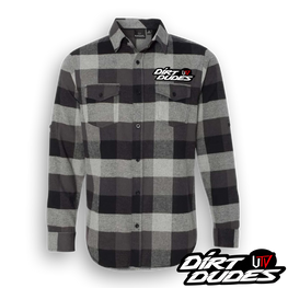 Dirt Dudes OG Flannel - Grey / Black