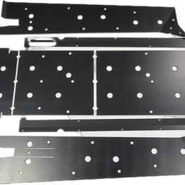 Trail Armor RZR XP Pro 4 Full Skids with Integrated Sliders or Trimmed for Extreme Kick Out Nerf Sliders