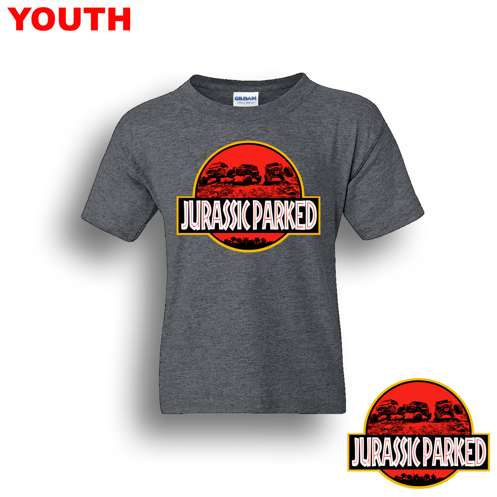 Dirt Dudes Jurassic Parked YOUTH T-Shirt