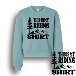 Dirt Dudes Riding TEAL LADIES Sweatshirt