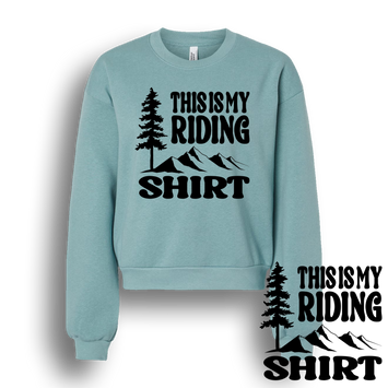 Dirt Dudes Riding TEAL LADIES Sweatshirt
