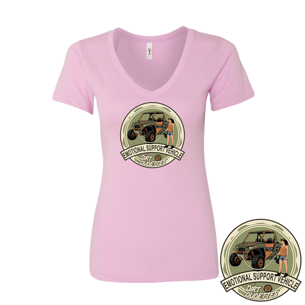 LADIES Emotional Support Vehicle V-Neck