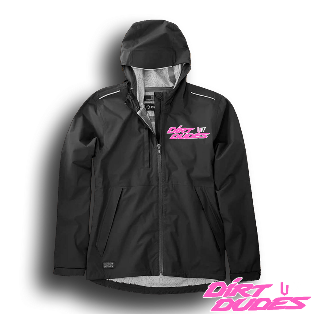 Dirt Dudes OG Pink DRI DUCK LADIES Full Zip Jacket