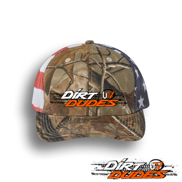 Dirt Dudes US Flag Real Tree Hat
