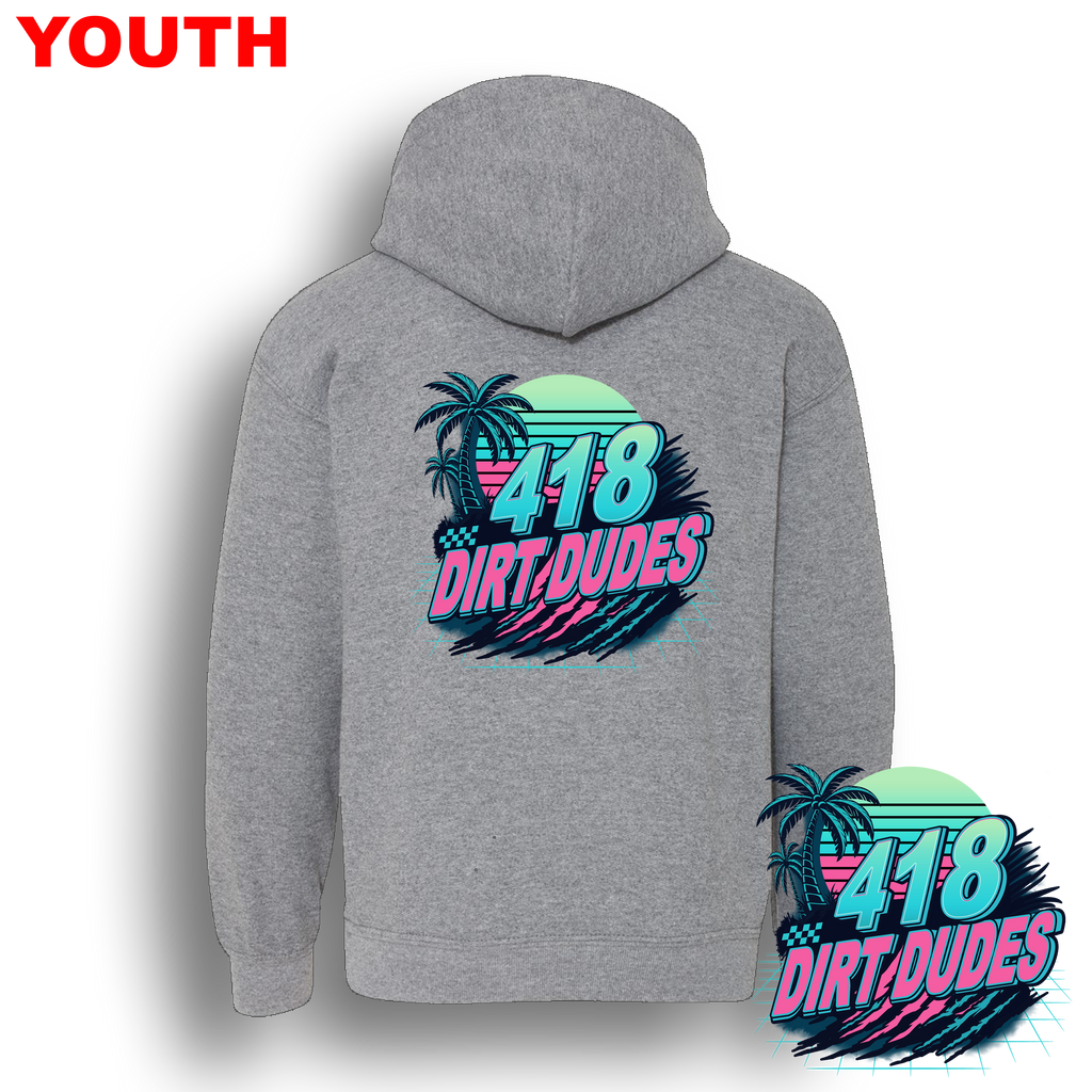 Dirt Dudes 418 Miami Nights YOUTH Hoodie