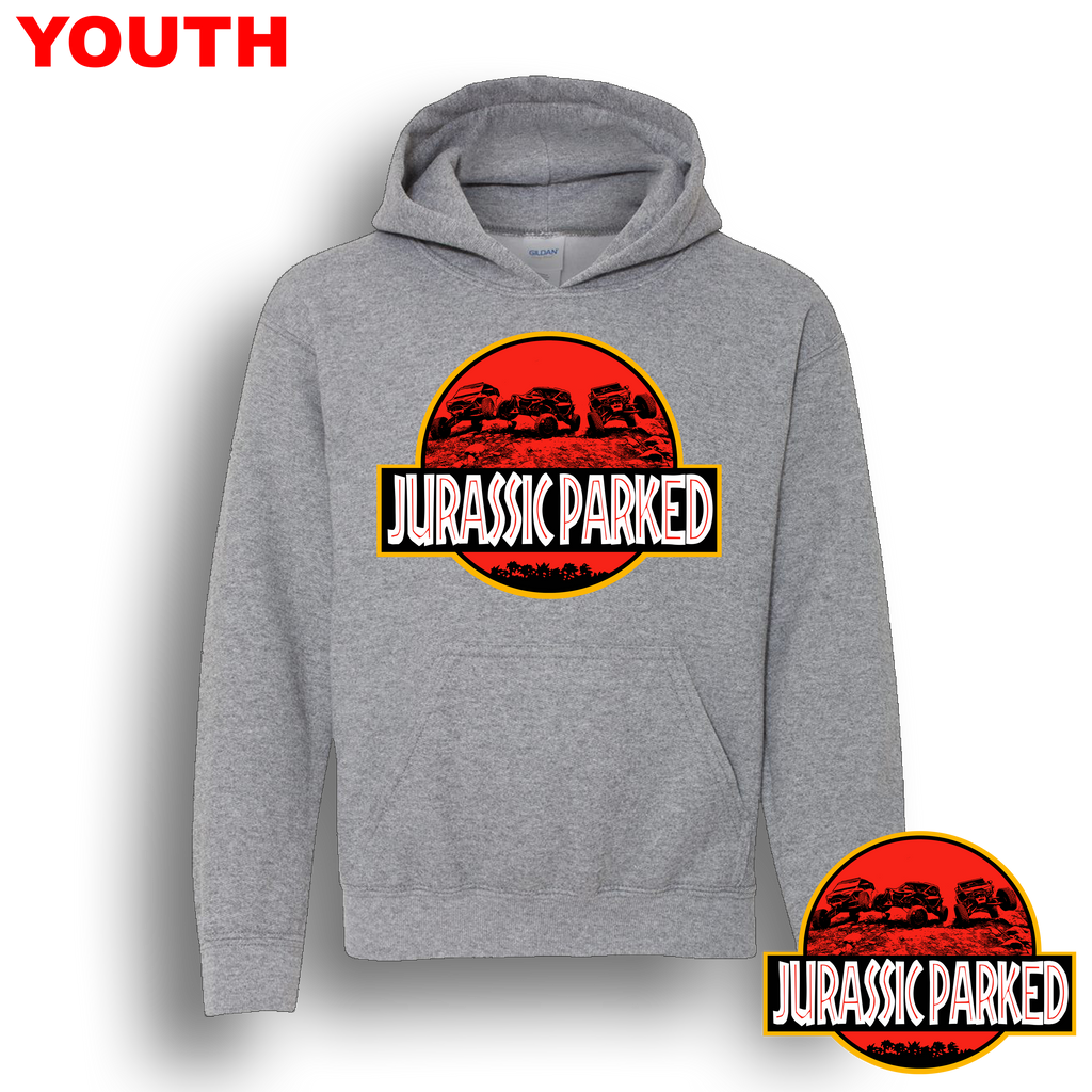 Dirt Dudes Jurassic Parked YOUTH Hoodie