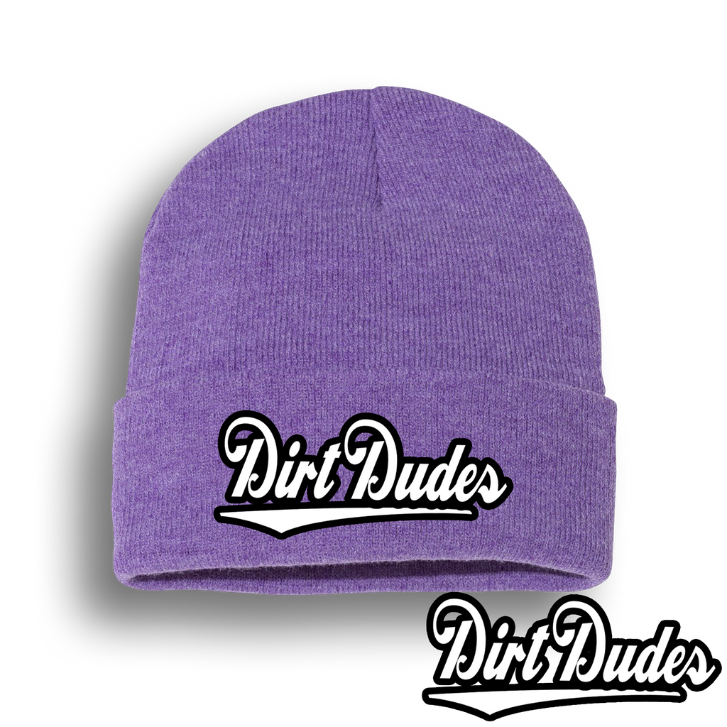 Dirt Dudes Genuine Content Beanie Purple