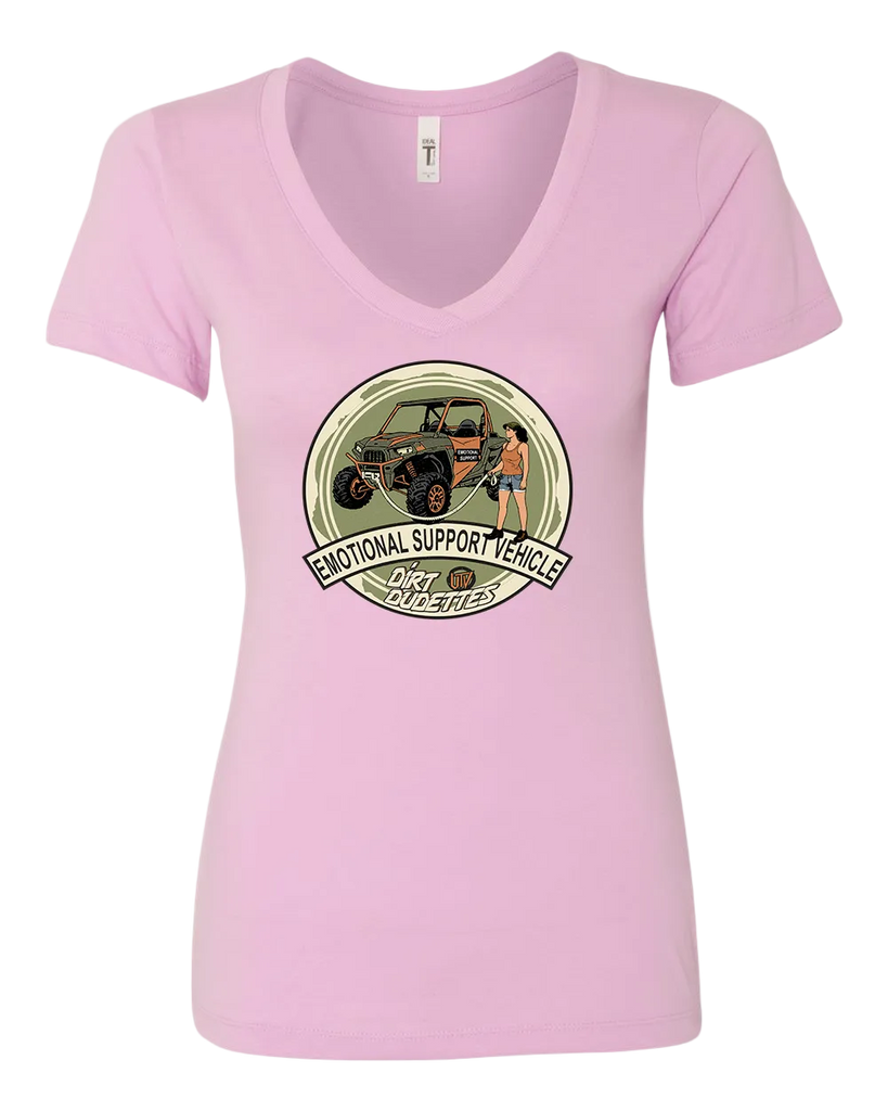 Emotional Support Vehicle V-Neck - Lilac