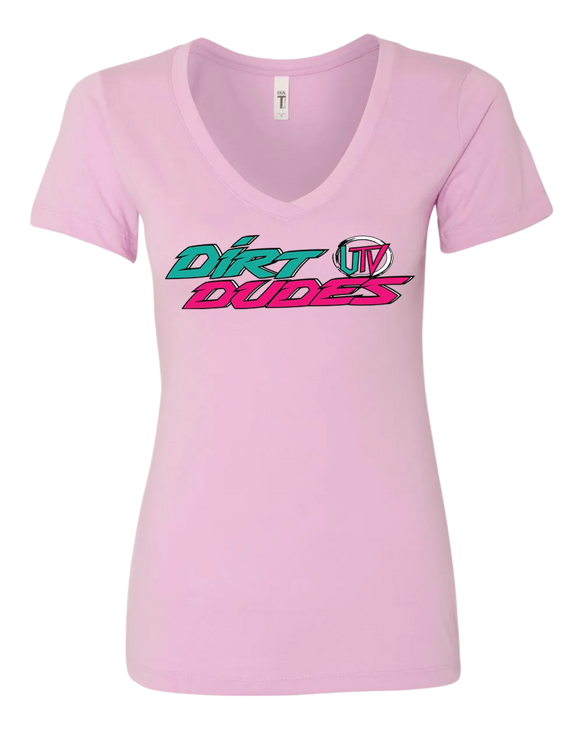 Dirt Dudes OG Women's V-Neck - Lilac