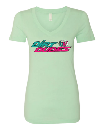 Dirt Dudes OG Women's V-Neck - Mint