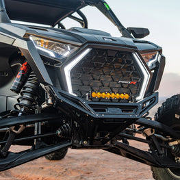 2022-2025 Polaris RZR Pro R, Pro S, Turbo R Machined Billet Front Winch Bumper (Black Anodize)
