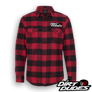 Dirt Dudes OG Flannel - Red / Black