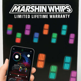 Marshin Whips Billet 16-Pack Personalized Rock Lights