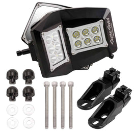 Sector Seven Spectrum Lighted Mirrors For RZR w/ Bung Mount