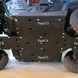 Trail Armor Yamaha Rhino 700 Full Skids with Slider Nerfs 2008 - 2013