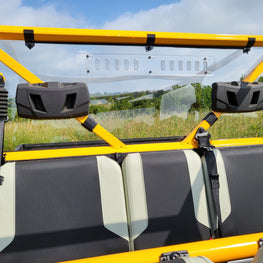 Arctic Cat Prowler PRO Crew - Lexan Back Panel with Vent and Clamp Options - 3 Star UTV