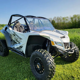 Arctic Cat Wildcat XX 2-Seater 1-pc Windshield with Clamp, Vent & Hard Coat Options - 3 Star UTV
