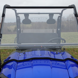 Bison 400U/200U/200P - 2 Pc Windshield w/Vent and Clamp Options - 3 Star UTV