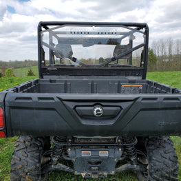 Can-Am Defender Max 4 - 1 Pc Lexan Back Panel w- Vent Option - 3 Star UTV