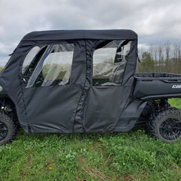 Can-Am Defender Max 4 - Full Cab Enclosure For Hard Windshield-Full Doors - 3 Star UTV