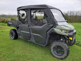 Can-Am Defender Max 4 - Full Cab Enclosure For Hard Windshield-Half Doors - 3 Star UTV