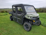 Can-Am Defender Max 4 - Full Cab Enclosure For Hard Windshield-Half Doors - 3 Star UTV