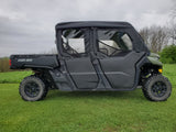 Can-Am Defender Max 4 - Full Cab Enclosure For Hard Windshield-Half Doors - 3 Star UTV