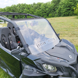 Can-Am Maverick Sport Max - 1 Pc Windshield w/Hard Coat and Vent Options - 3 Star UTV