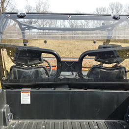 CF Moto UForce 800 - 2 pc Lexan Back Panel with Soft Lower Panel w- Clamp and Vent Options - 3 Star UTV