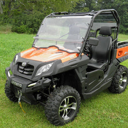 CF Moto UForce 800 - 2 Pc Scratch-Resistant Windshield - 3 Star UTV
