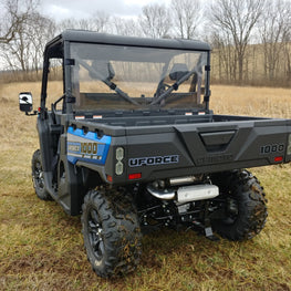 CFMoto UForce 1000 - 1 Pc Lexan Back Panel w- Clamp and Vent Options - 3 Star UTV