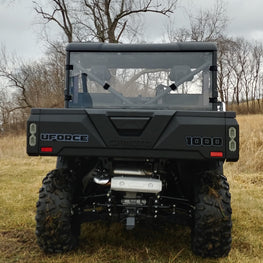 CFMoto UForce 1000 - 1 Pc Lexan Back Panel w- Clamp and Vent Options - 3 Star UTV
