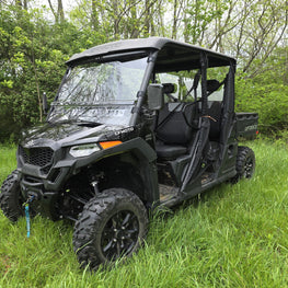 CFMoto UForce 800 XL - 2 Pc Scratch-Resistant Windshield with Vent and Clamp Options