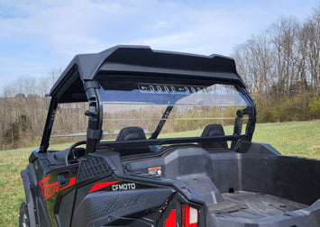 CFMoto ZForce 800 Trail/950 Sport & Trail - 1 Piece Lexan Back Panel - 3 Star UTV