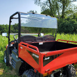 Coleman UT400-HiSun HS 400 - 1 Pc Lexan Back Panel w-Clamp and Vent Options - 3 Star UTV