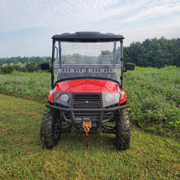 Coleman UT400-HiSun HS 400 - 2 Pc Lexan Windshield w-Clamp, Hard Coat and Vent Options - 3 Star UTV