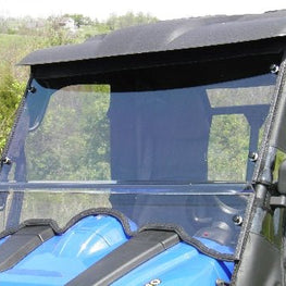HiSun HS 750 Crew/Axis 750 Crew - 2 Pc Windshield with Vent, Clamp, and Hard Coat Options - 3 Star UTV