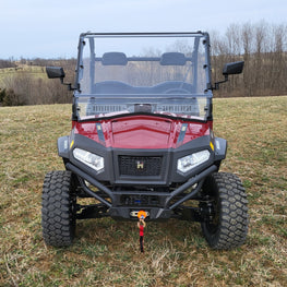 HiSun Sector 450 - 2 Pc Windshield with Optional Clamp-Vent-Hard Coat - 3 Star UTV