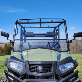 HiSun Sector 750 Crew - 2 Pc Windshield with Vent, Clamp, and Hard Coat Options - 3 Star UTV