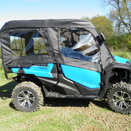 Honda Pioneer 1000-5 - Full Cab Enclosure for Hard Windshield (Upper Doors/Rear Panel/Soft Top) - 3 Star UTV