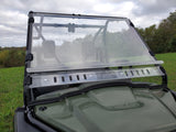 Honda Pioneer 500-520 - 2 Pc Windshield with Optional Vents-Clamps-Hard CoatÂ  - 3 Star UTV